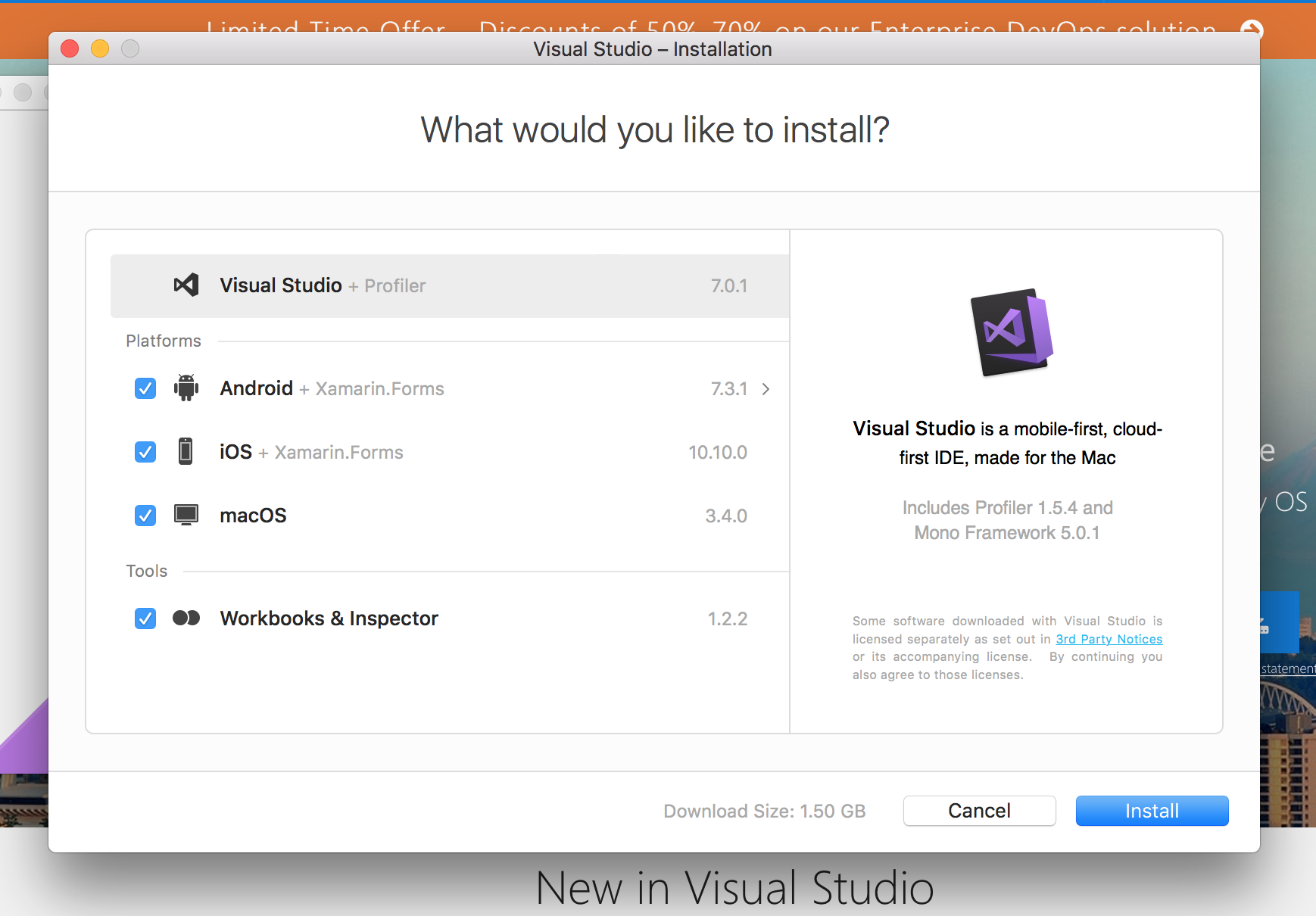 visual studio for mac offline installer download